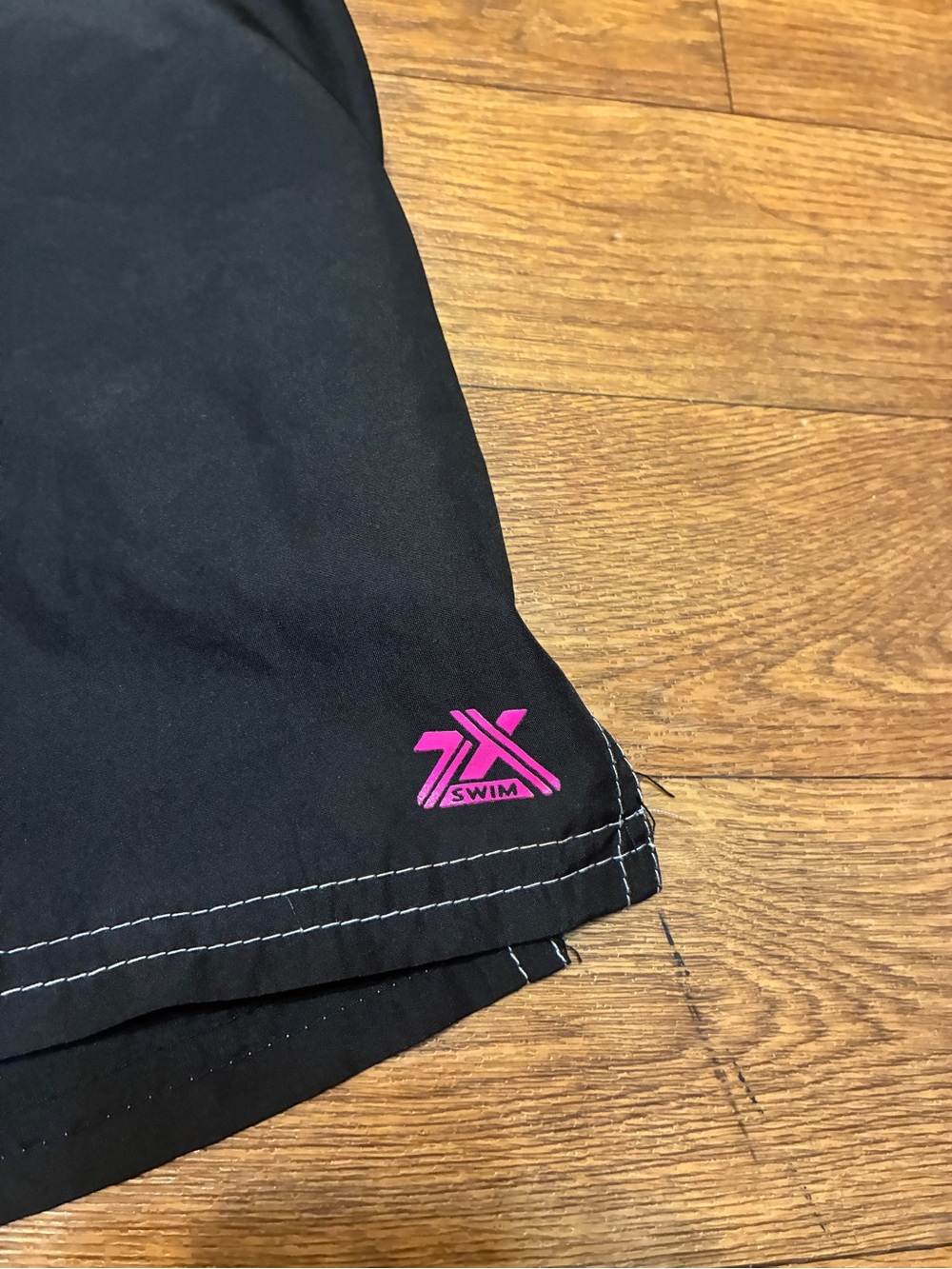 Women's Black Swim/Board Shorts with Pink Drawstring Size 14 - Picture 2 of 7